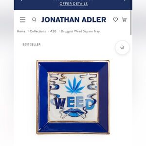 Jonathan Adler Trinket Tray/Plate
